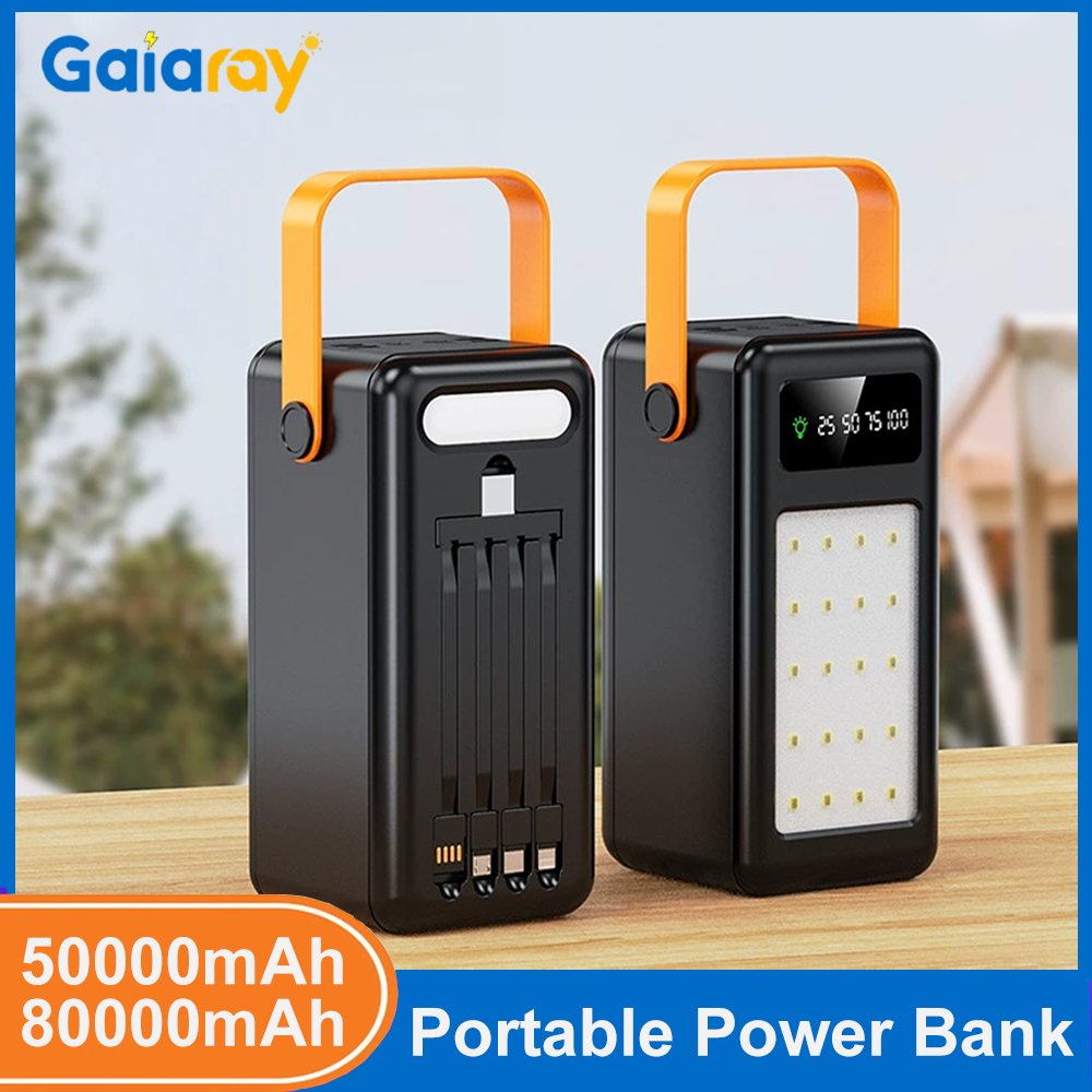 Outdoor Lighting Nearby - 50000mAh 80000mAh Portable Power Bank Fast