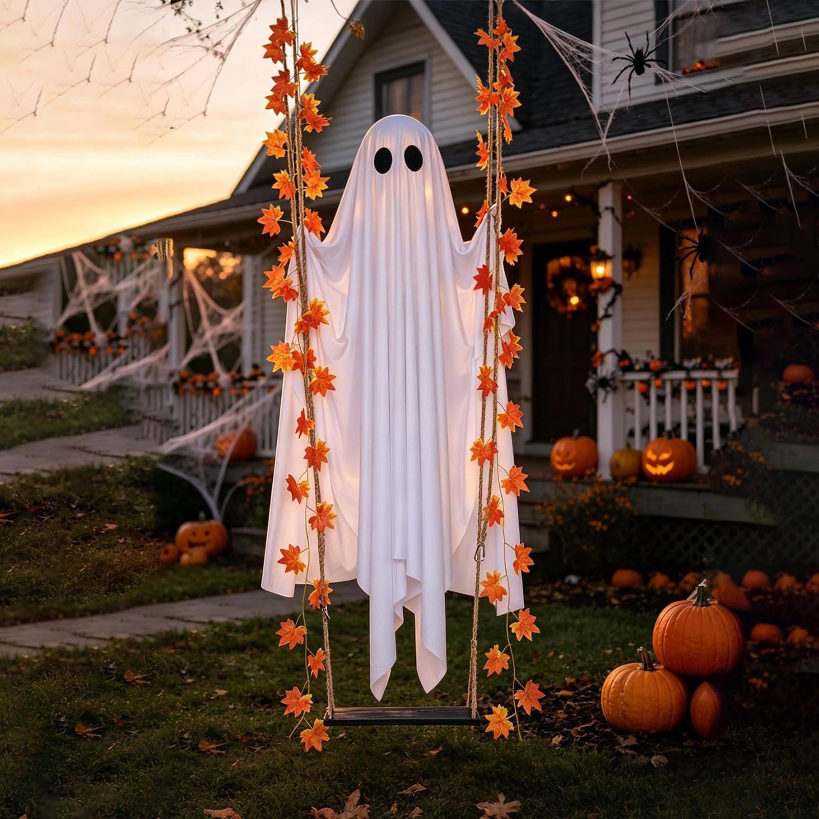 Swinging Ghost Light Up Spooky - Outdoor Lighting Remote Control review and price