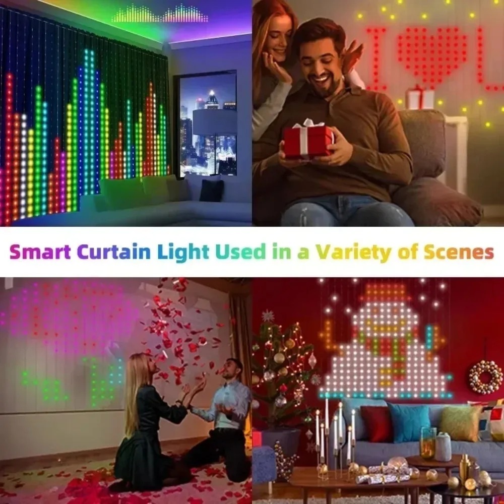 Outdoor LED Pixel Curtain Ligh - Outdoor Lighting For Christmas review and price