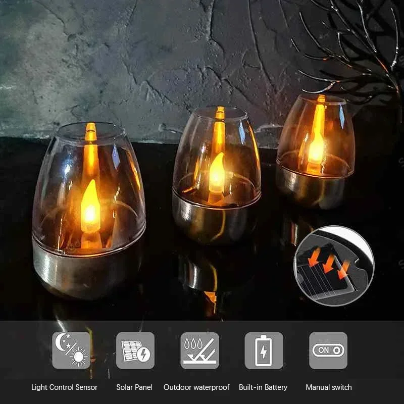 LED Solar Candles Light Flamel - Halo Outdoor Lighting review and price