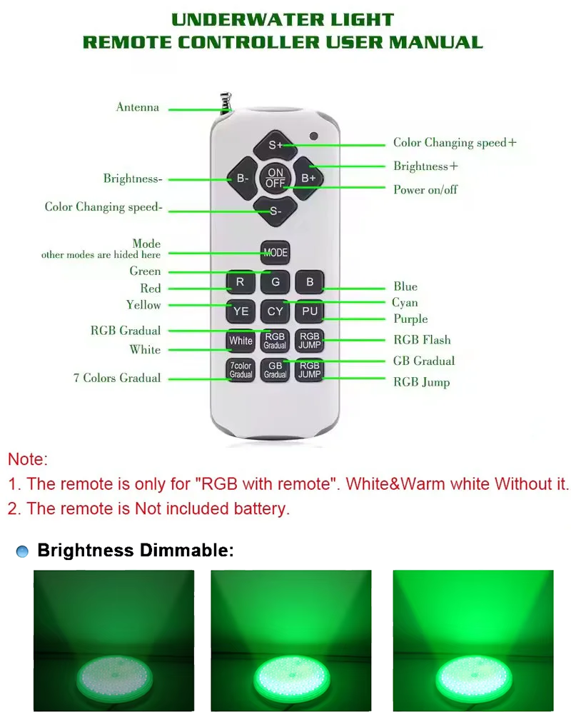LED Underwater Lights RGB 12V  - Pond Light Submersible review and price