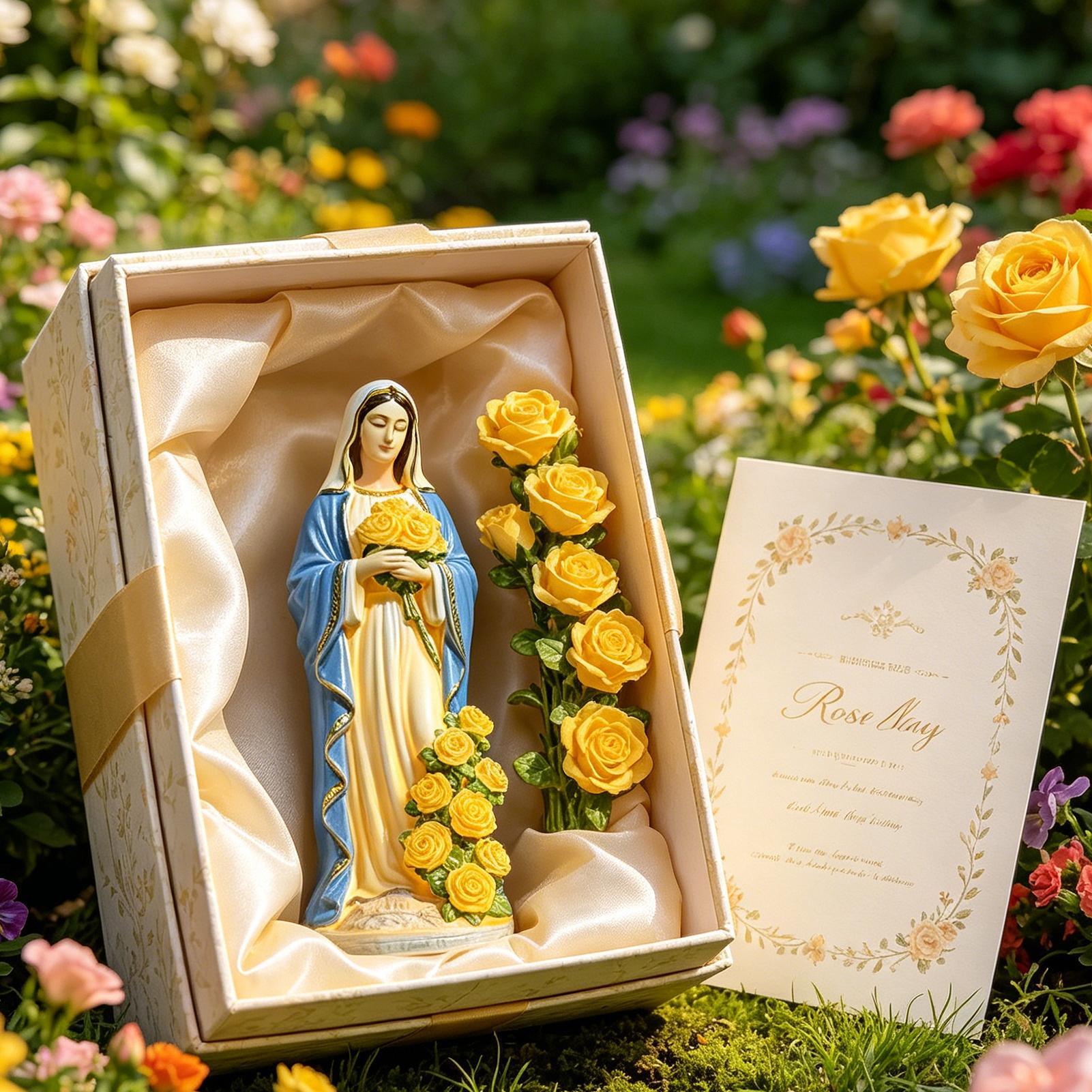 Virgin Mary Solar Statue Garde - Halo Outdoor Lighting review and price