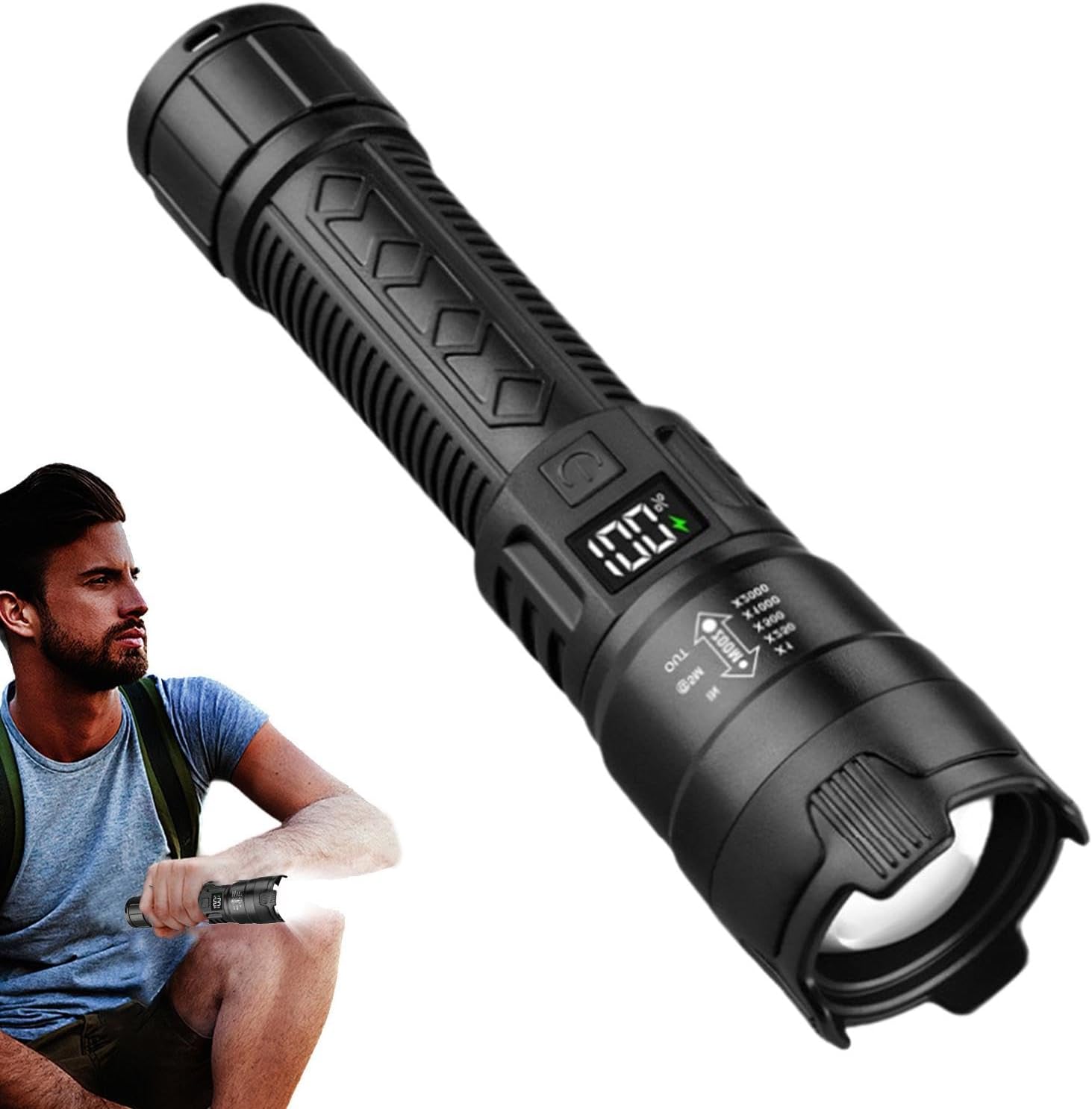 Tactical LED Flashlight 2000LM - Outdoor Lighting Panel review and price