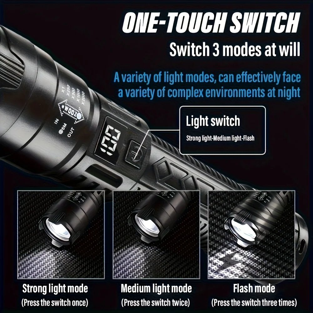 Tactical LED Flashlight 2000LM - Outdoor Lighting Panel review and price