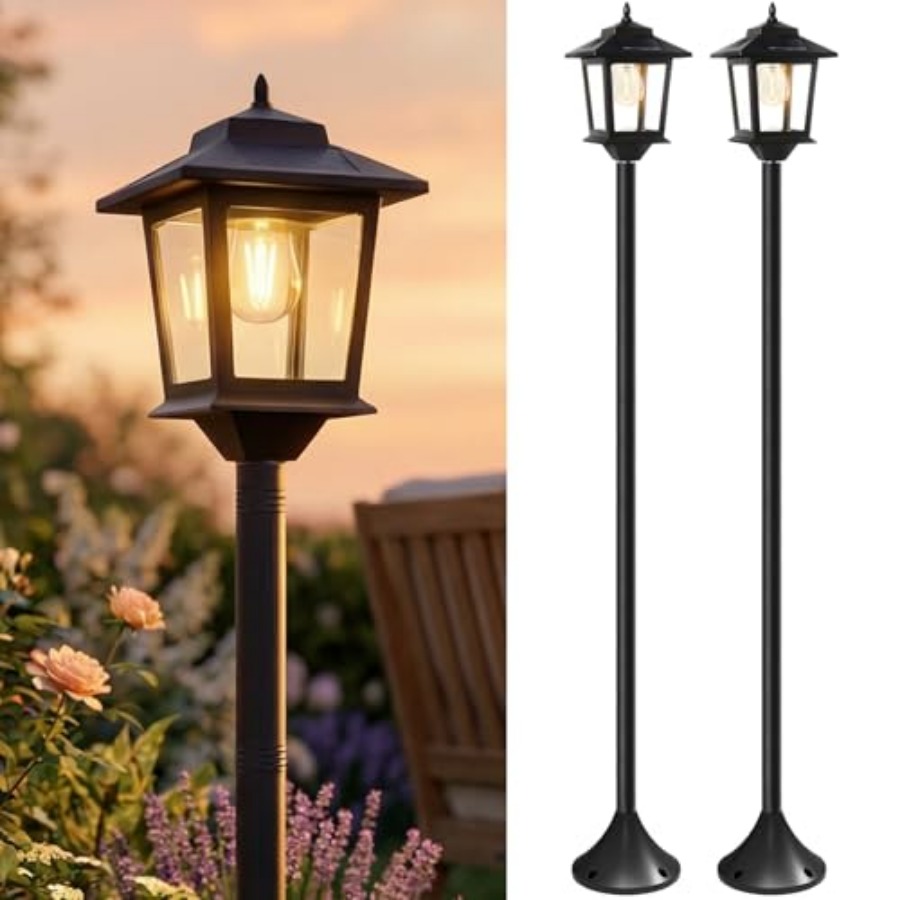 Outdoor Solar Post Lights, 2-P - Outdoor Lighting For Patio review and price