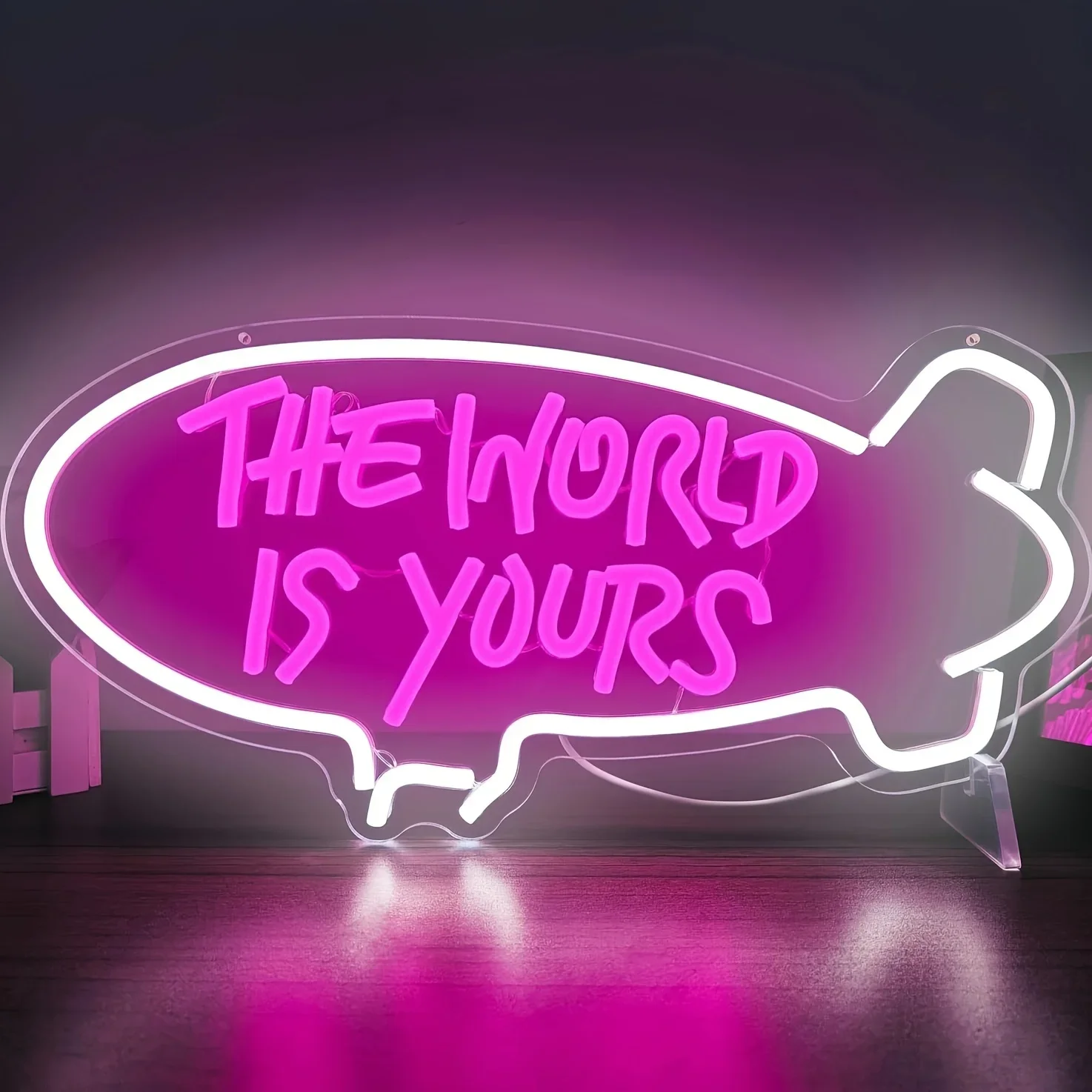 The World Is Yours Blimp Neon  - Outdoor Lighting For Your Home review and price