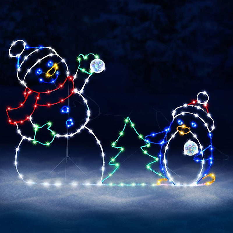 Animated LED Snowman Ornament  - Outdoor Lighting For Christmas review and price