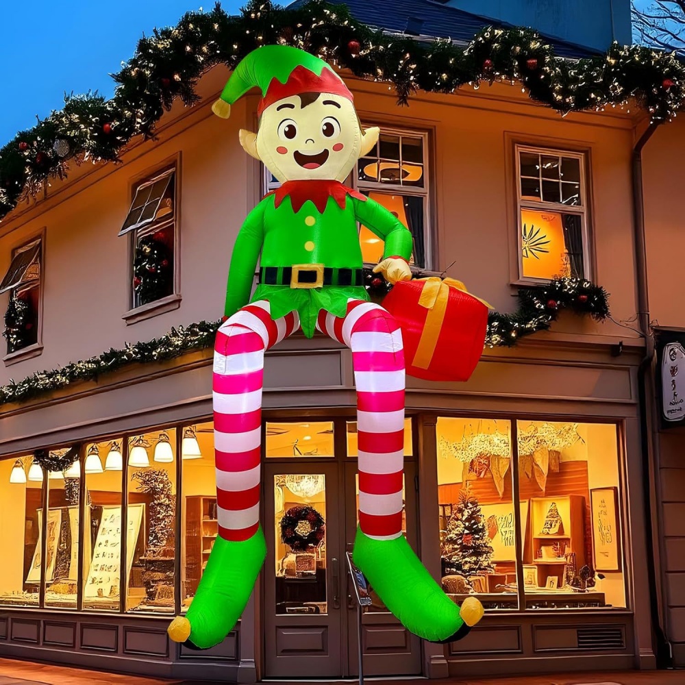 8FT Christmas Inflatables Sitt - Outdoor Lighting For Christmas review and price