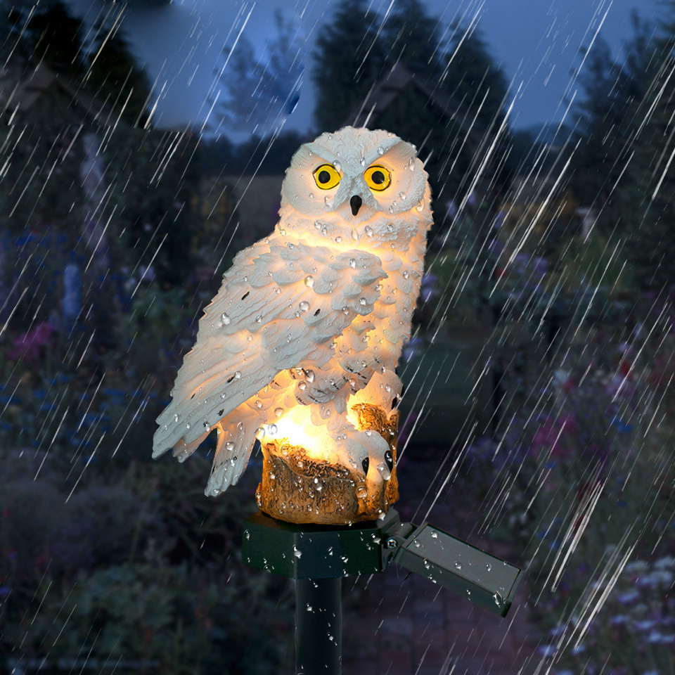 Solar Owl Statue Garden Light  - Halo Outdoor Lighting review and price