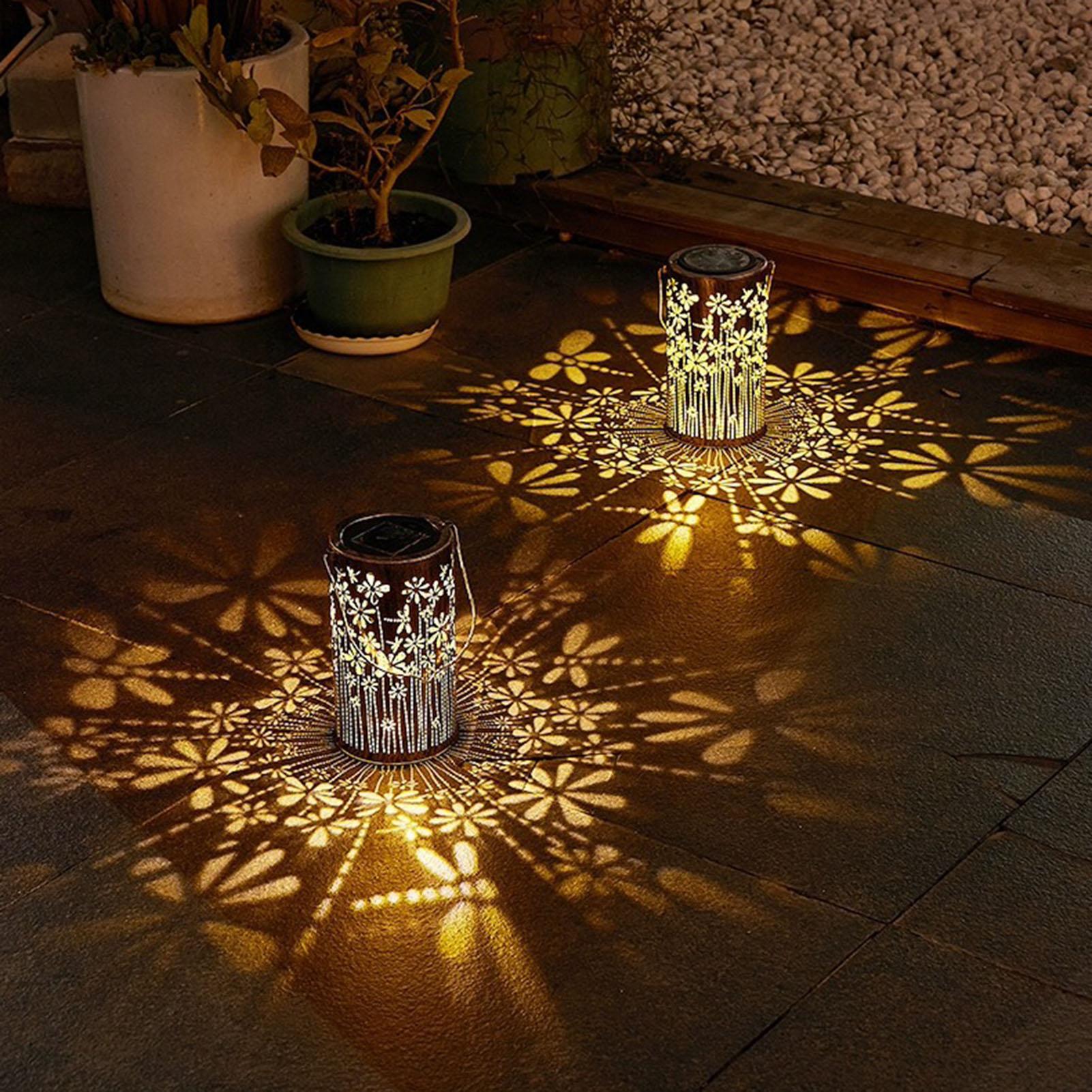 Solar Lanterns Colorful Metal  - Outdoor Lighting House review and price
