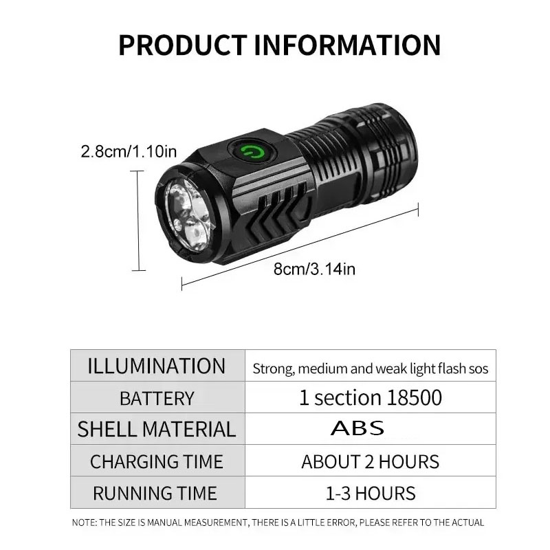 Mini 3LED Flashlight With Pen  - Outdoor Lighting Panel review and price