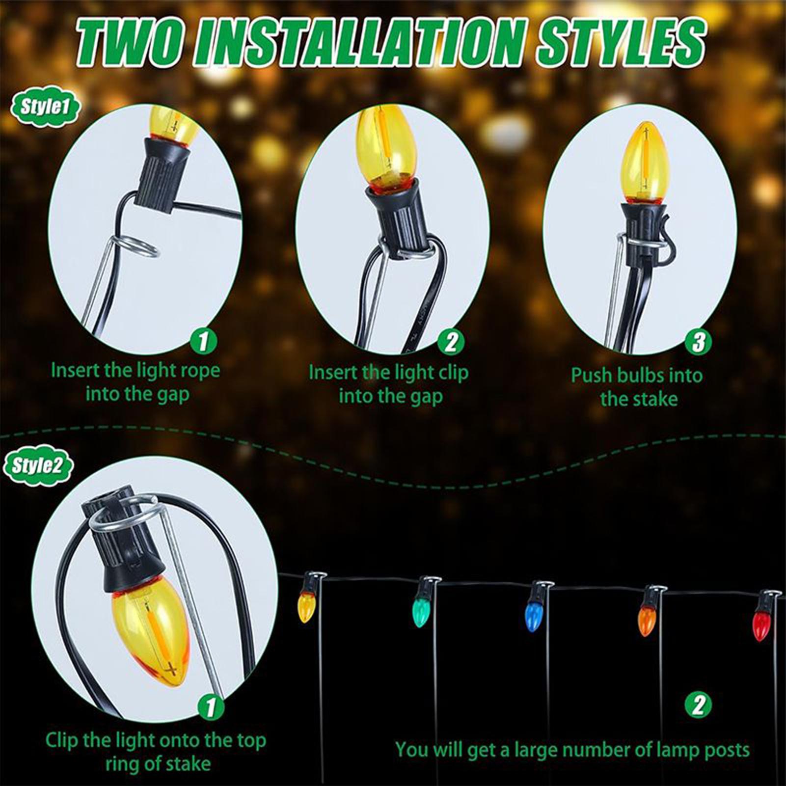 Christmas Light Stakes 12-Inch - Outdoor Lighting For Christmas review and price