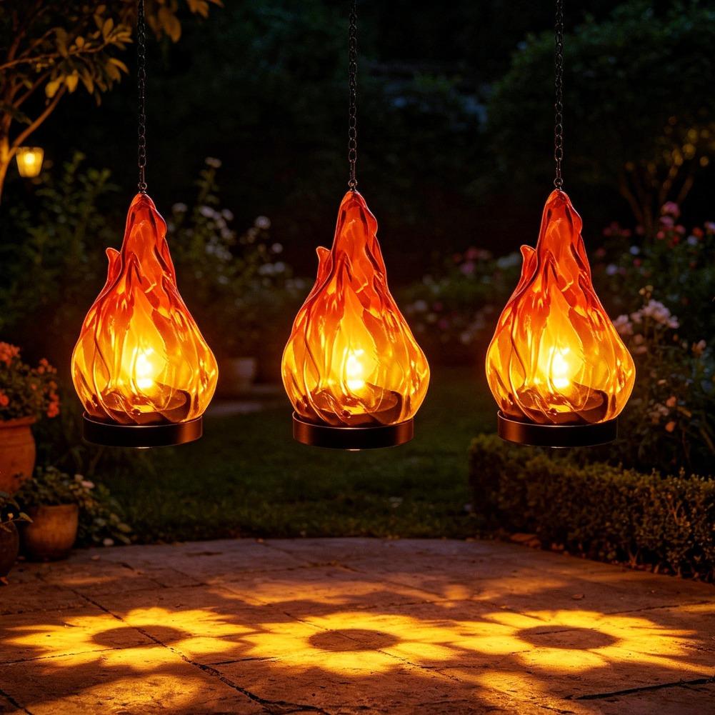 Solar Flame Hanging Lantern Li - Outdoor Lighting For Patio review and price