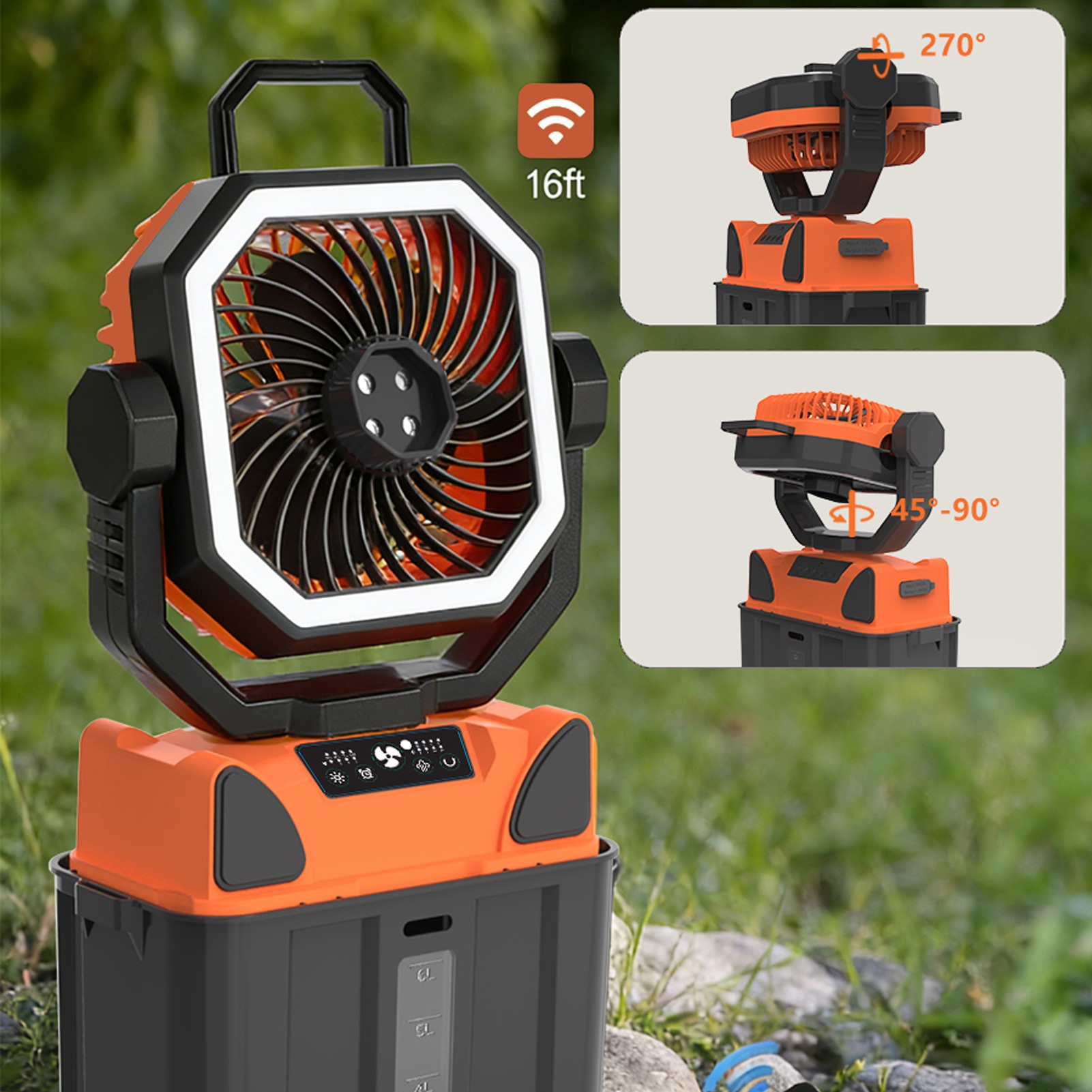 Rechargeable Camping Fan with  - Outdoor Lighting Remote Control review and price