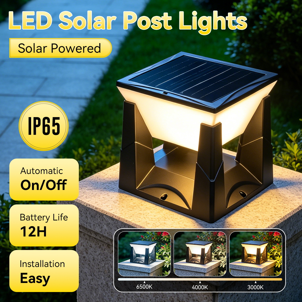 Waterproof LED Solar Pillar La - Outdoor Lighting For Fence review and price