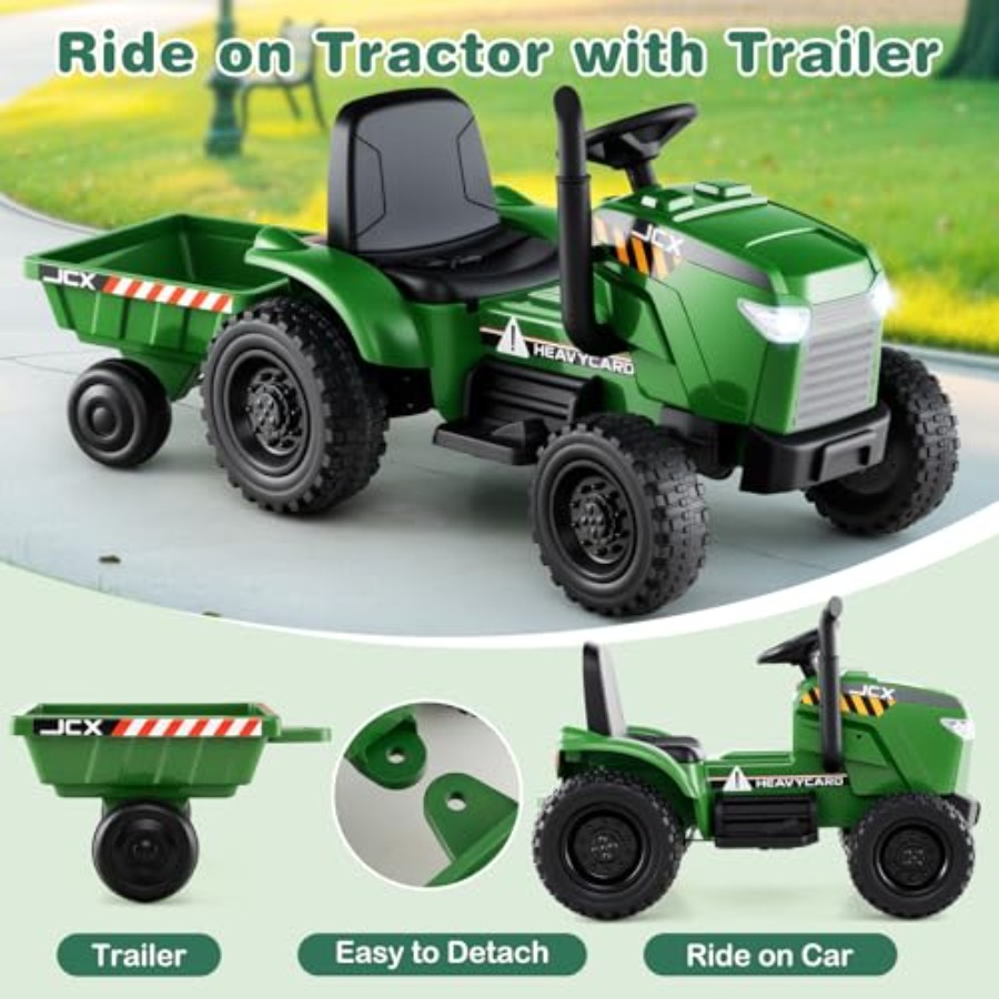 Ride on Tractor with Trailer f - Outdoor Lighting Remote Control review and price