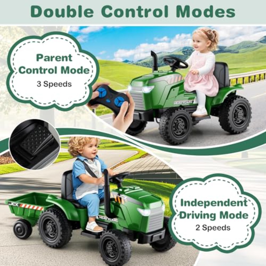Ride on Tractor with Trailer f - Outdoor Lighting Remote Control review and price