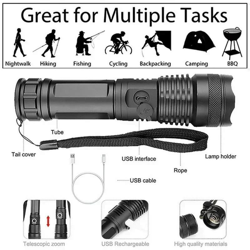 High Power XHP70 Led Flashligh - Outdoor Lighting Usa review and price